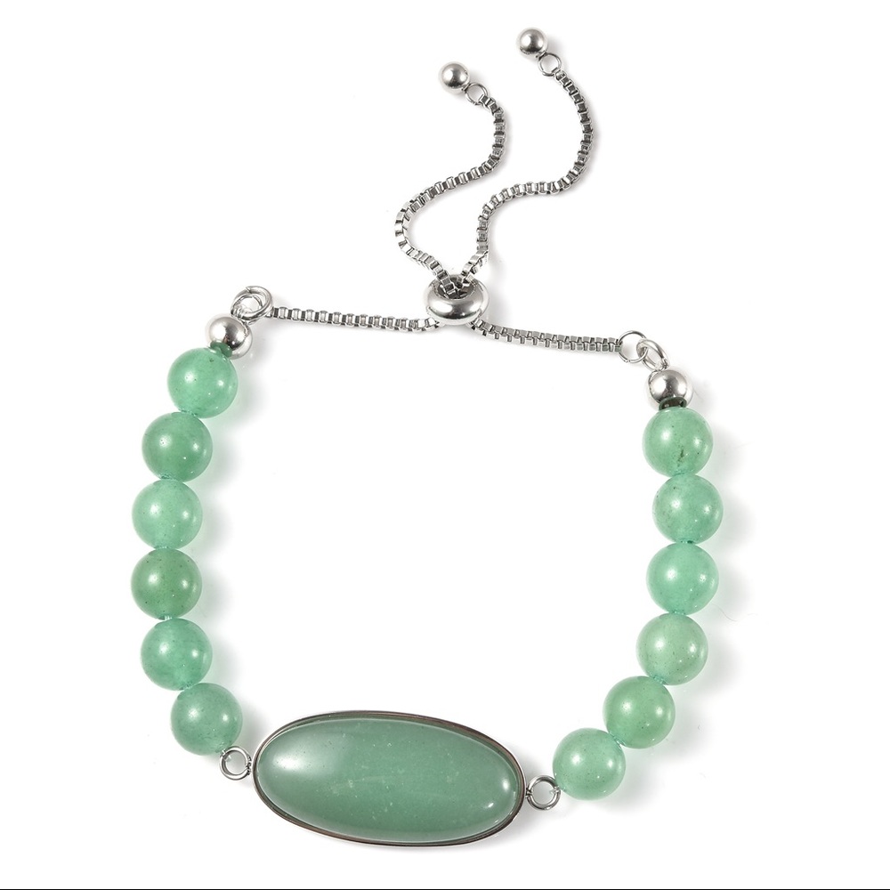 Green Aventurine Bolo Bracelet